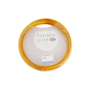 Artistic Wire(アーティスティックワイヤー) カラーアルミ線 ゴールド 2.0mm×10m