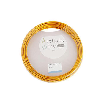 Artistic Wire(アーティスティックワイヤー) カラーアルミ線 ゴールド 3.0mm×10m