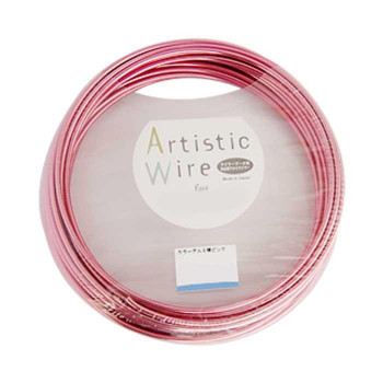 Artistic Wire(アーティスティックワイヤー)　カラーアルミ線　ピンク　2.5mm×10m
