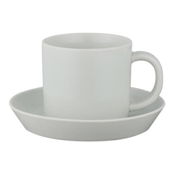 西海陶器 波佐見焼 コモン コーヒーカップ&ソーサー 灰 18282