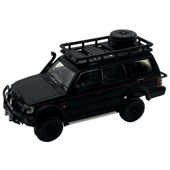 ビーエムクリエイションズ 三菱 パジェロ 2nd Gen マットブラック Jungle pack 右ハンドル 1/64スケール BM64B0042