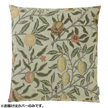 川島織物セルコン Morris Design Studio フルーツ 座布団カバー 55×59cm LL1729　G グリーン