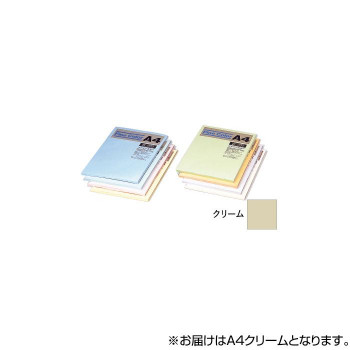 オストリッチダイヤ ニューファインカラーPPC用紙 A4 クリーム 500枚入 FCR5-A4