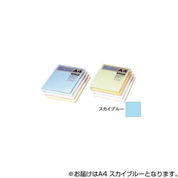 オストリッチダイヤ ニューファインカラーPPC用紙 A4 スカイブルー 500枚入 FSB5-A4