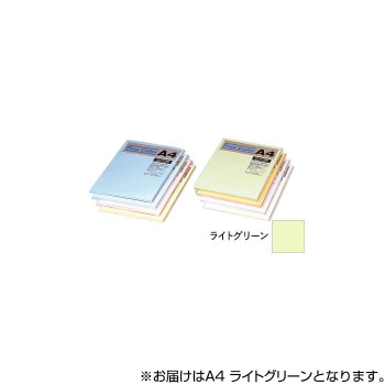 オストリッチダイヤ ニューファインカラーPPC用紙 A4 ライトグリーン 500枚入 FRG5-A4