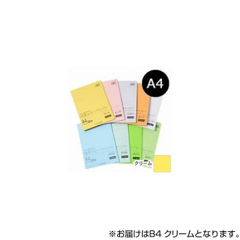 オストリッチダイヤ リッチライト 極厚カラーペーパー B4 クリーム 50枚パック入 GC-B45