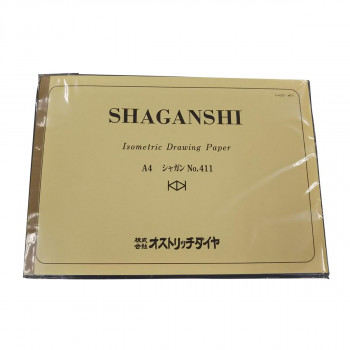 オストリッチダイヤ 1ミリシャガン紙 A4 50枚綴/冊 シ- 411