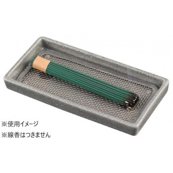 ナカムラ商事 お墓用線香皿 小雪(陶器の線香皿)