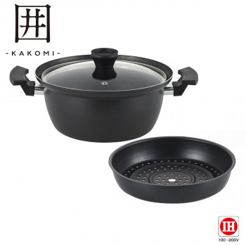 「囲 -KAKOMI-」IH対応深型マルチポット24cm KK-24MP