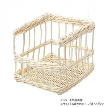 萬洋(まんよう) 樹脂フランスパンスタンド角(白・小) 91-108A