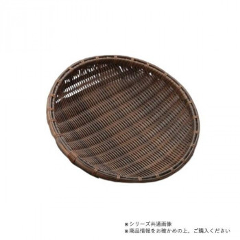 萬洋(まんよう) 樹脂丸ザル(茶) φ30 91-087