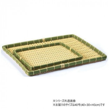 萬洋(まんよう) 樹脂身竹角長かご浅 40号 91-055B