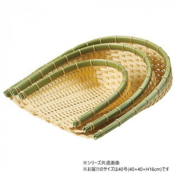 萬洋(まんよう) 樹脂身竹箕ざる 40号 91-057B