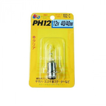 M&Hマツシマ ハロゲンバルブ(1個) PH12 12v 40/40w STDクリア 102 C