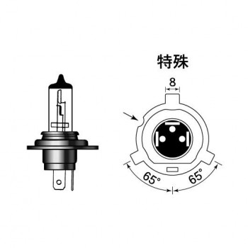 M&Hマツシマ ハロゲンバルブ(1個) H4R 12v 60/35w B2レインボー 131 RB