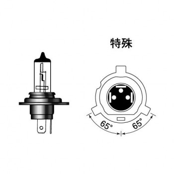 M&Hマツシマ ハロゲンバルブ(1個) H4R1 12v 45/45w S2ホワイトゴースト 130 GH