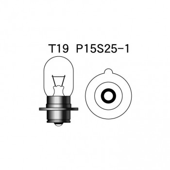 M&Hマツシマ 白熱電球(1個入) 12v15w T19 P15S25-1 1P2062
