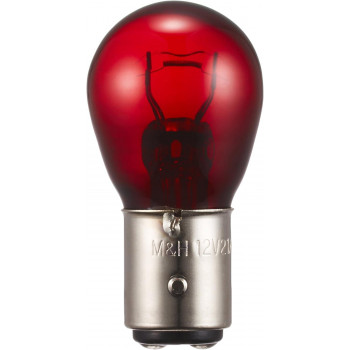 M&Hマツシマ 白熱電球(1個入) 12v21/5w S25 BAY15D レッド 1P3407 RE