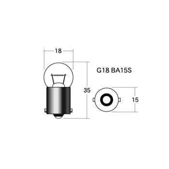 M&Hマツシマ 白熱電球(1個入) 6v10w G18 BA15S オレンジ 1P5008 OR