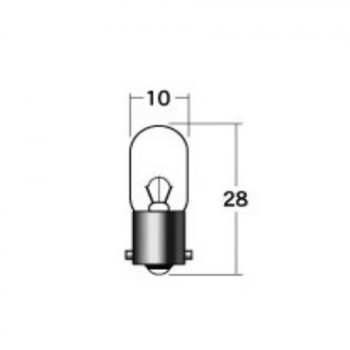 M＆Hマツシマ 白熱電球(2個入) 12v3.4w T10 BA9S  A7313