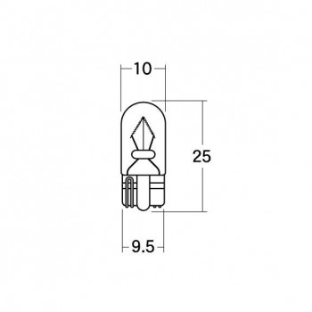M＆Hマツシマ 白熱電球(2個入) 12v8w T10WB 中  AWB17