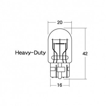 M＆Hマツシマ 白熱電球(2個入) 12v21/5w T20WB 大ダブル オレンジ AWB77 OR