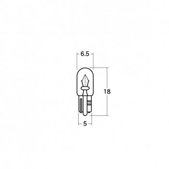 M＆Hマツシマ 白熱電球(2個入) 12v3w T6.5WB 特殊 ブルー AWB124 BL