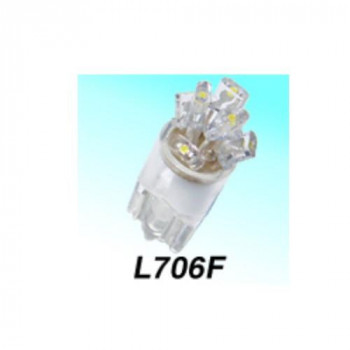 M＆Hマツシマ Lビーム(1個) 12v ウエッジ中 オレンジ 6LED 拡散タイプ L706F OR