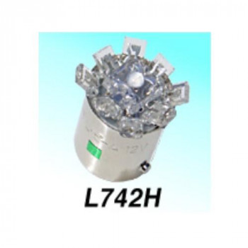 M＆Hマツシマ Lビーム(1個) 12v BA15S ブルーLED 拡散タイプ L742H BL