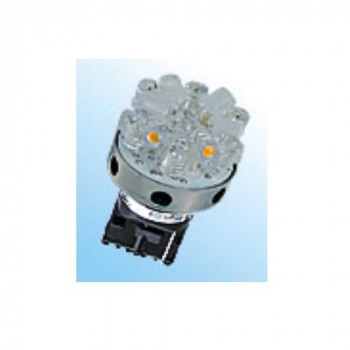 M＆Hマツシマ (1個)12v ウエッジ大ダブルレッド＆電球色18LEDスーパーワイドビームL8187