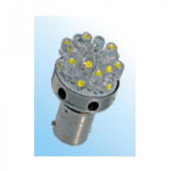 M＆Hマツシマ (1個)12v BAY15D ホワイト 18LED スーパーワイドビーム L818D