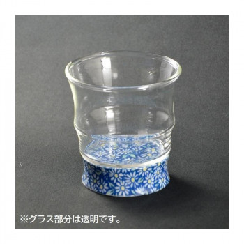 有田浪漫 ロックグラス フルール 青小菊 INT-103-5-2