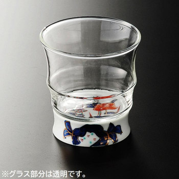 有田浪漫 ロックグラス 古伊万里風 INT-103-6-5