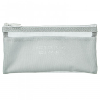 メッシュペンポーチ ナイロン製 グレー LEQ07-100GY