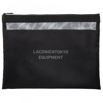 メッシュポーチ Lサイズ ナイロン製 黒 LEQ09-150BK