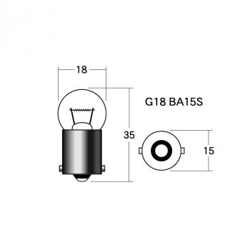 M＆Hマツシマ　白熱電球(1個入)  12v23w  G18 BA15S  ブルー  1P5115 BL