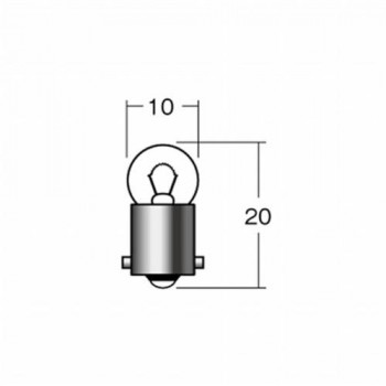 M&Hマツシマ 白熱電球(1個入) 12v3.4w G10 BA9S レッド 1P7113 RE