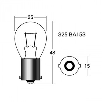 M&Hマツシマ 白熱電球(2個入) 12v18w S25 BA15S A3102