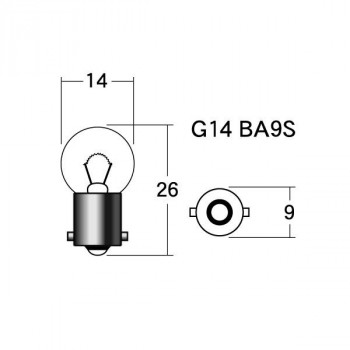 M&Hマツシマ 白熱電球(2個入) 12v8w G14 BA9S A7513