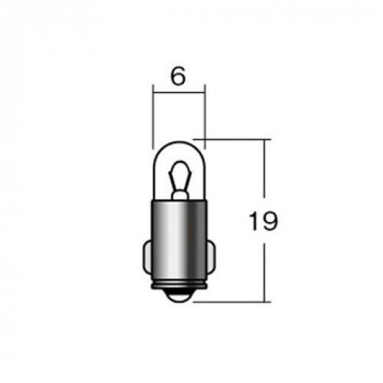 M＆Hマツシマ　白熱電球(2個入)  12v2w  T6.5 BA7S  イエロー  A7614 YE