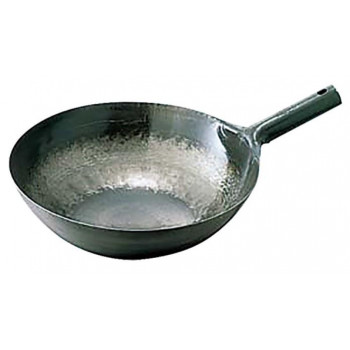 鉄打出片手中華鍋・1.6mm・33cm・001043