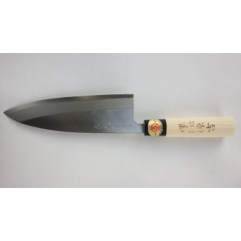 日本製　堺の包丁　堺源吉作　ハガネ出刃　包丁180mm
