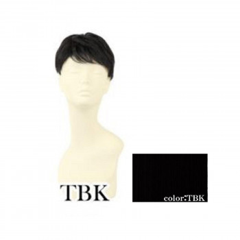 プリシラ  男性用5分ウィッグ レイヤーショート 耐熱 ブラック GB-22-TBK
