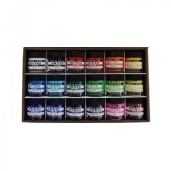 ニッカー絵具　ポスターカラー　40ml　18色セット　PC40ML18N