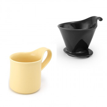 ZERO JAPAN(ゼロジャパン) ドリッパー&カフェマグセット ドリッパートレイ付 DMZ-16 BK/BA