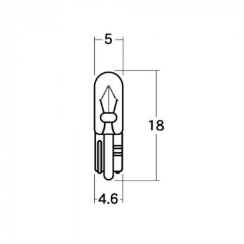 M＆Hマツシマ　白熱電球(2個入)  12v2w  T5WB 小  オレンジ  AWB112 OR