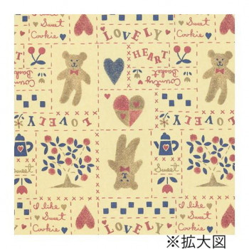 タカ印　包装紙 カントリーベア 半才判　49-1310　50枚