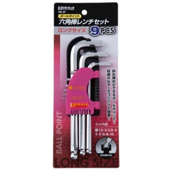 ビッグマン(Bigman)  BM　ボールP六角棒レンチロング9本組　HBL-9P