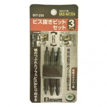 ビッグマン(Bigman)  BM　ビス抜きビットセット3PC　BIT-250