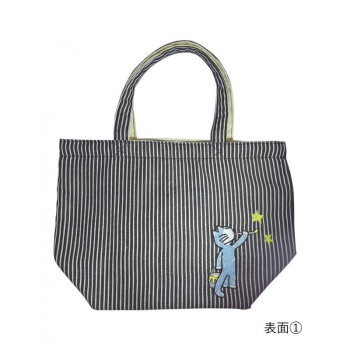 11ぴきのねこ　リバーシブルランチトート　ヒッコリー　NK-6944